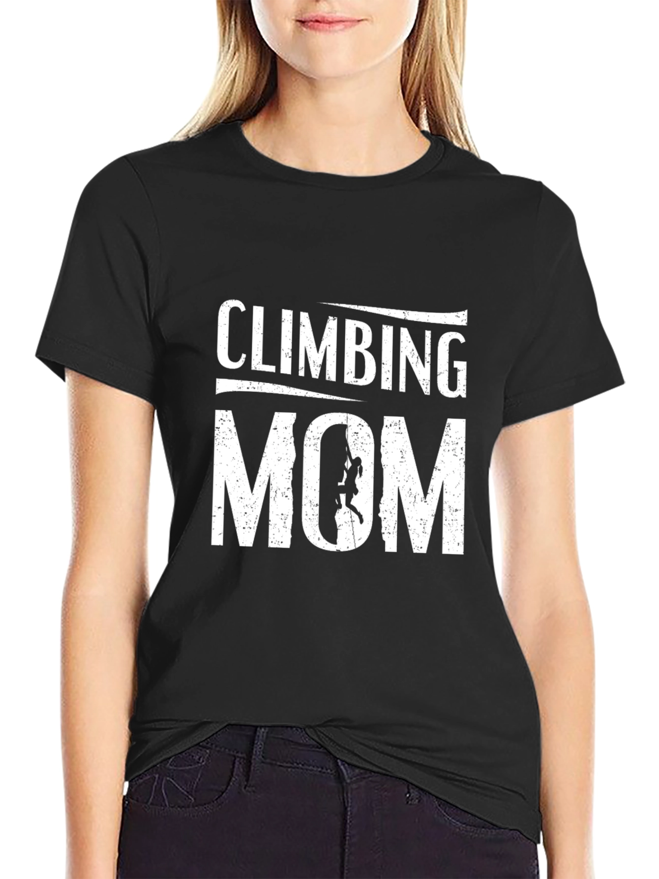 Climbing Mom Graphic T-Shirt - Perfect for Rock Climbing Moms