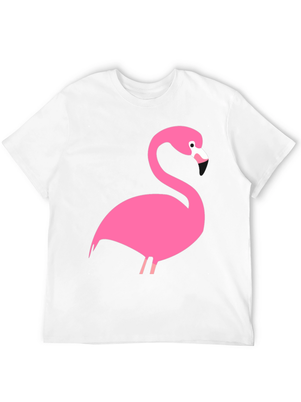 Pink Flamingo Graphic Black T-Shirt