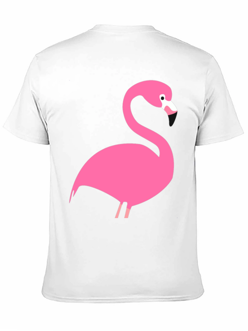 Pink Flamingo Graphic Black T-Shirt