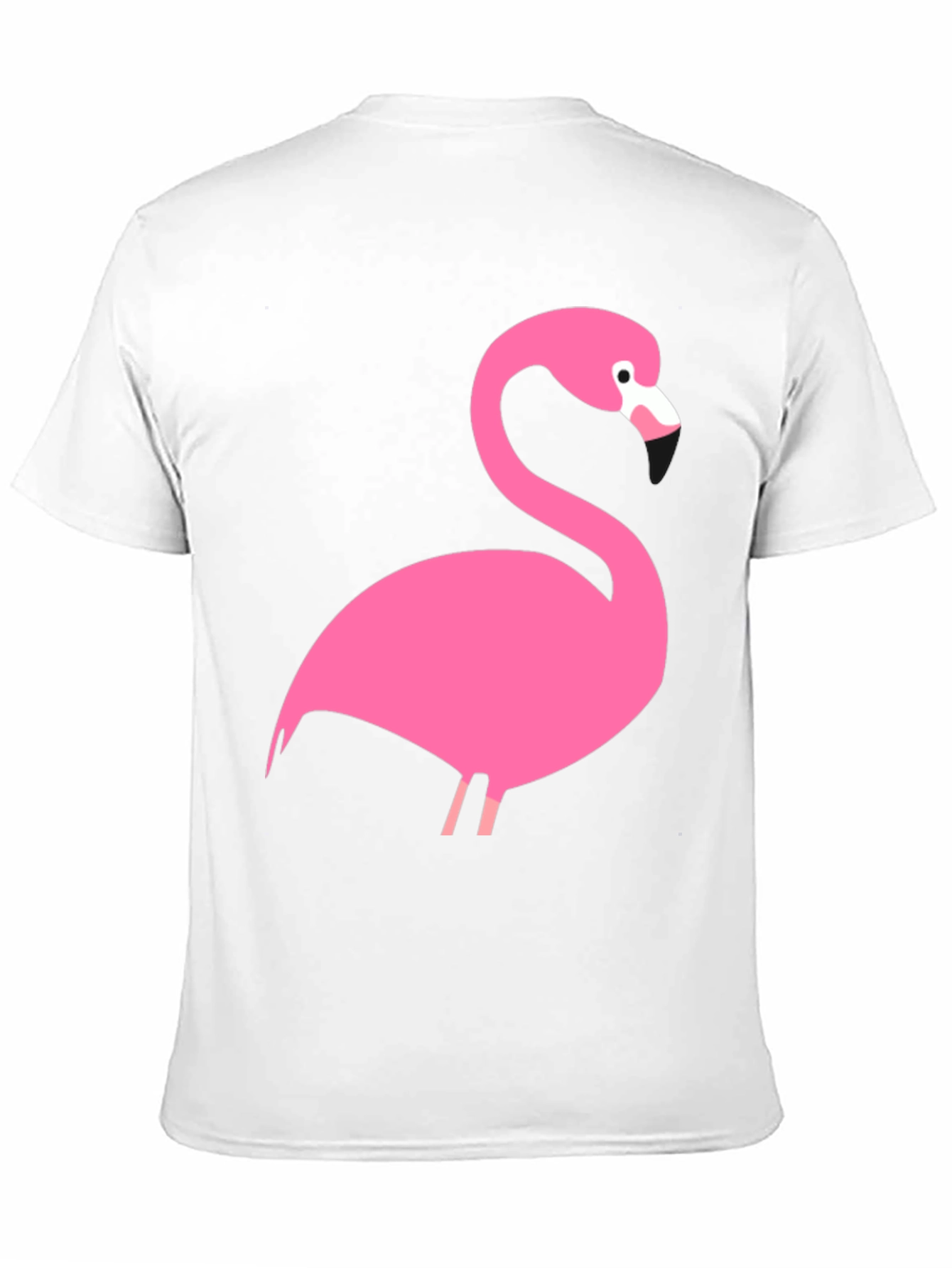 Pink Flamingo Graphic Black T-Shirt