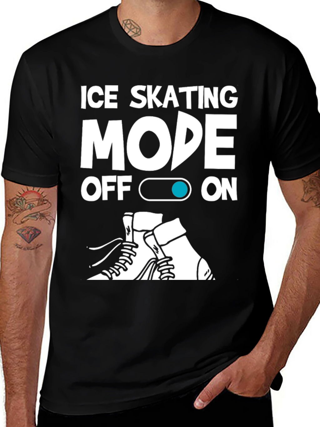 Ice Skating Mode On T-Shirt