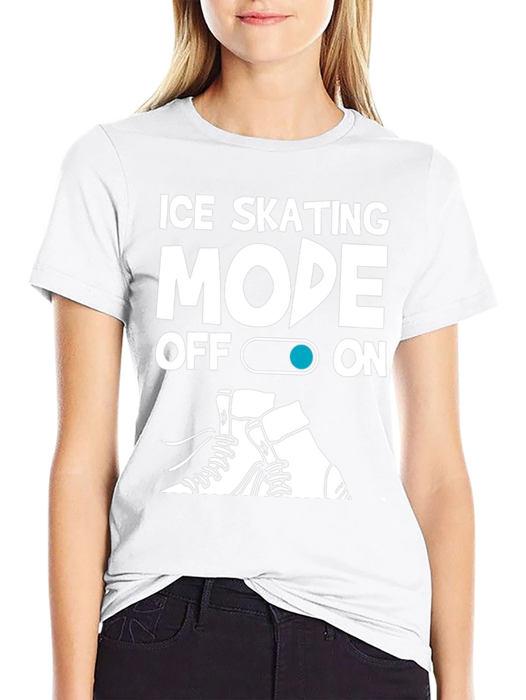 Ice Skating Mode On T-Shirt