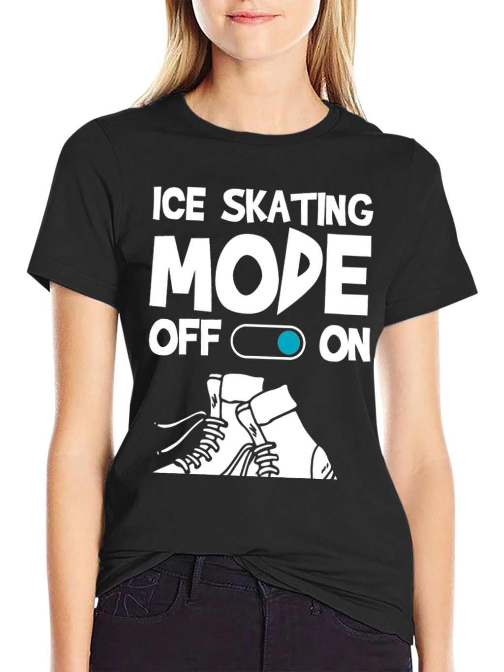 Ice Skating Mode On T-Shirt