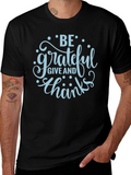 Grateful Graphic T-Shirt - Stylish Black Tee