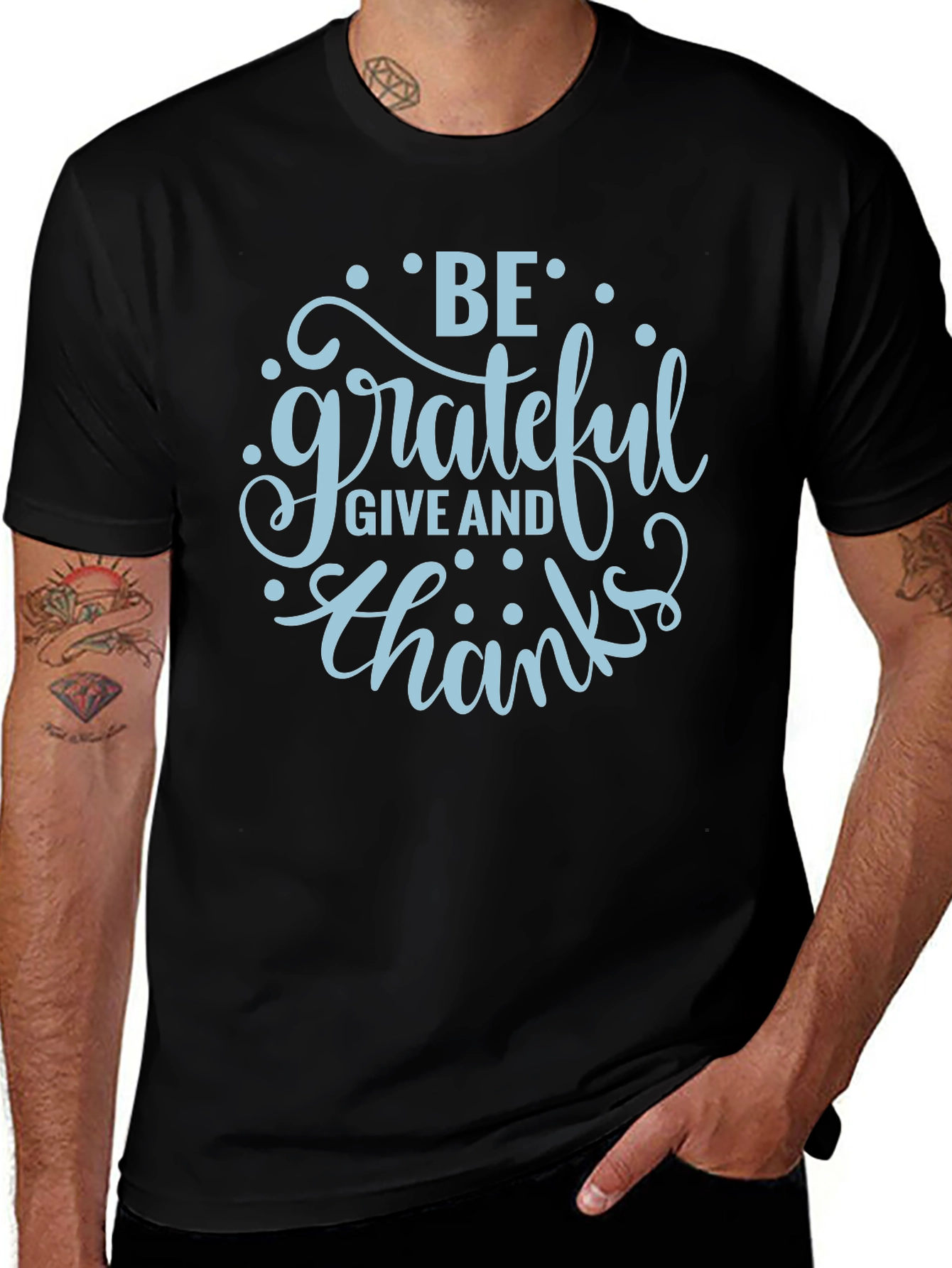 Grateful Graphic T-Shirt - Stylish Black Tee