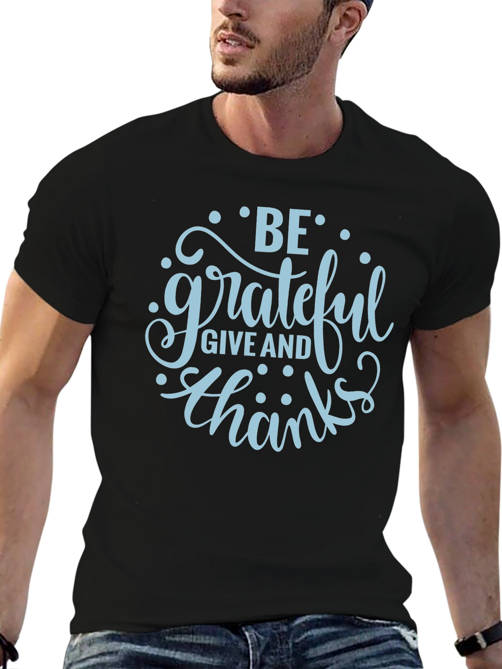 Grateful Graphic T-Shirt - Stylish Black Tee
