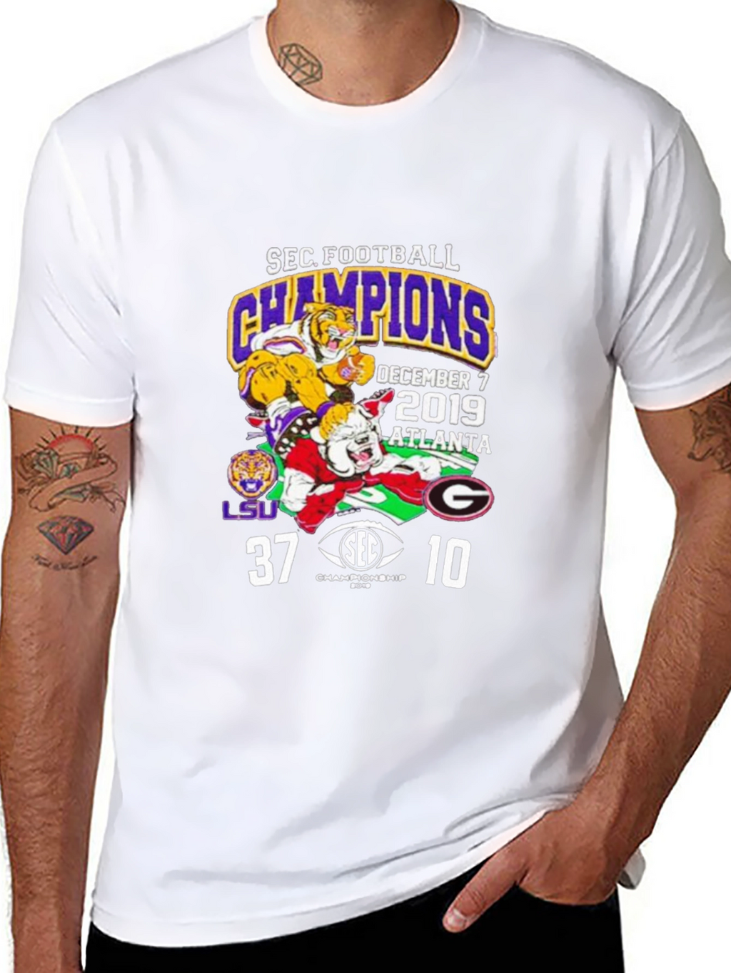 SEC Football Champions LSU Tigers Shirt