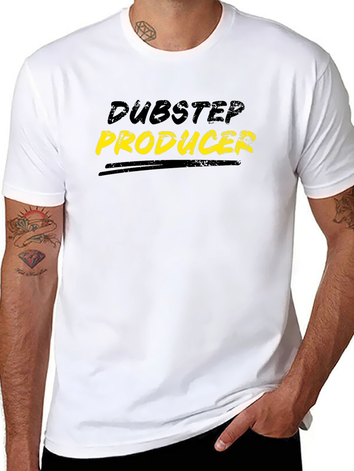 Dubstep Producer Black Cotton T-Shirt