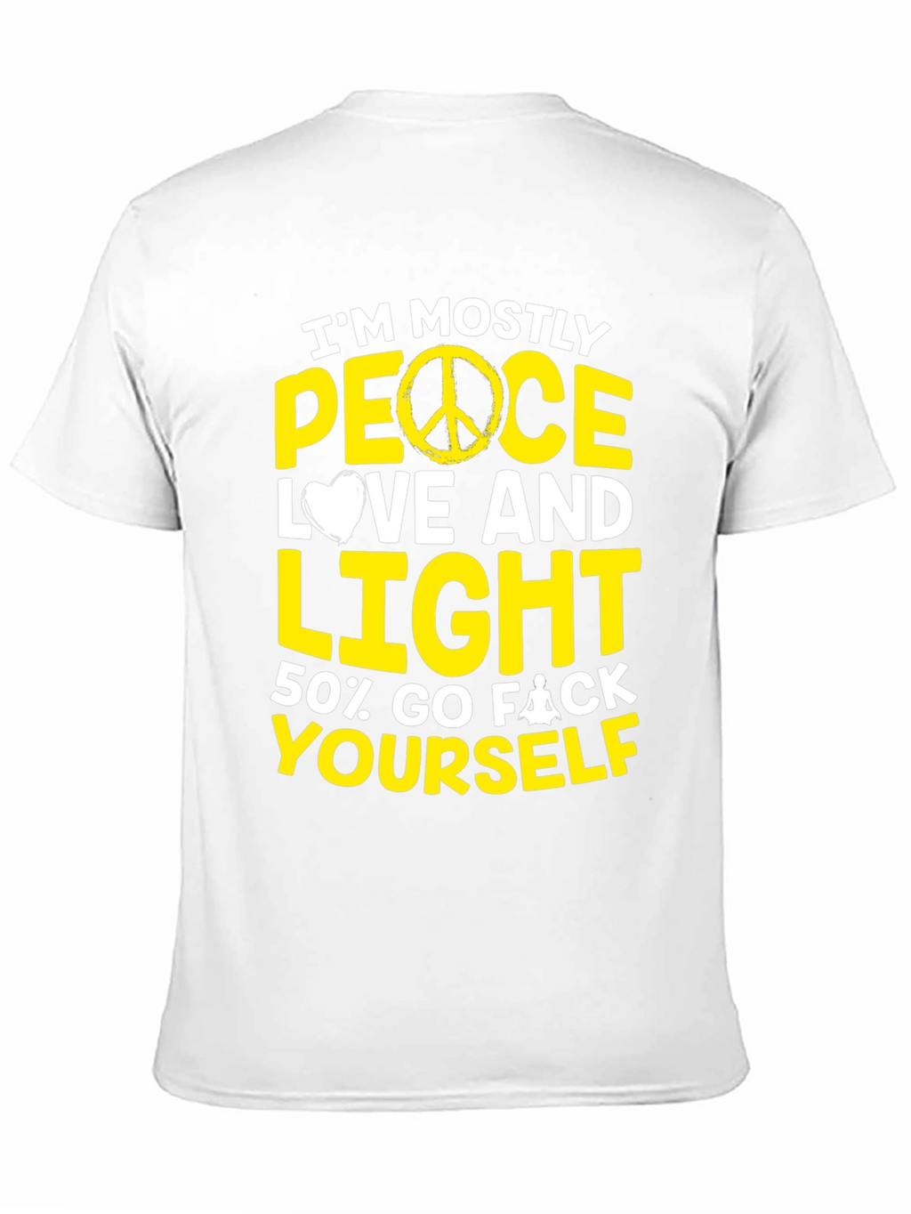 Peace Love and Light Mens Graphic Tee