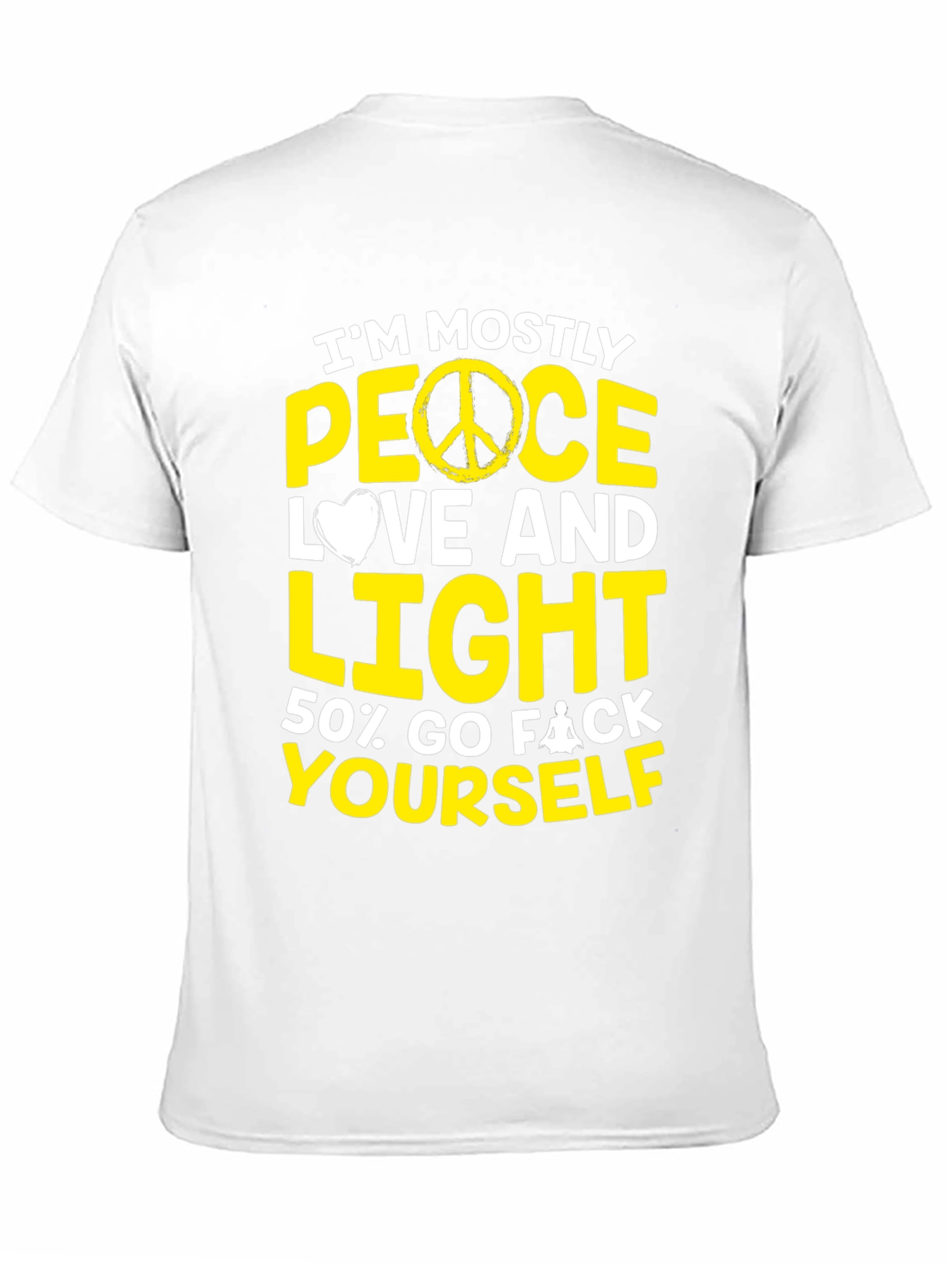 Peace Love and Light Mens Graphic Tee