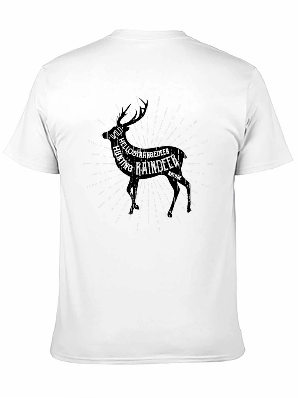 Reindeer Graphic Tee - Wild & Free Black T-Shirt