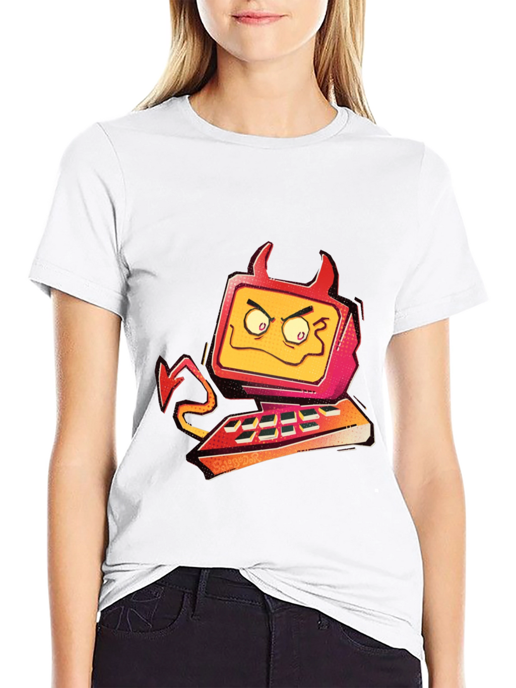 Devil Computer Graphic T-Shirt