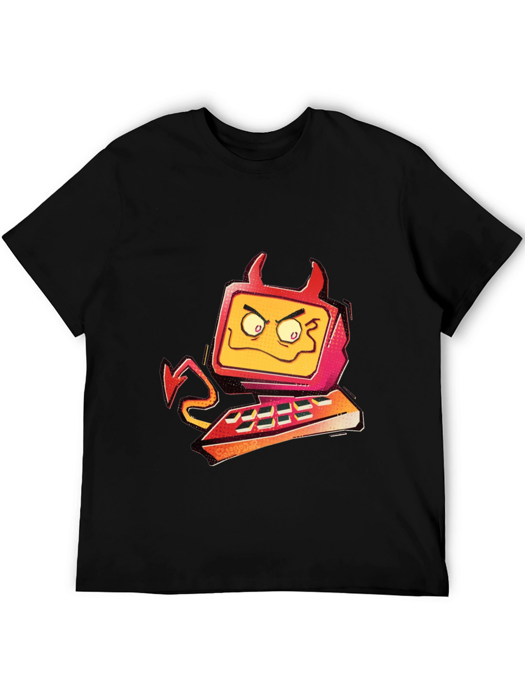 Devil Computer Graphic T-Shirt
