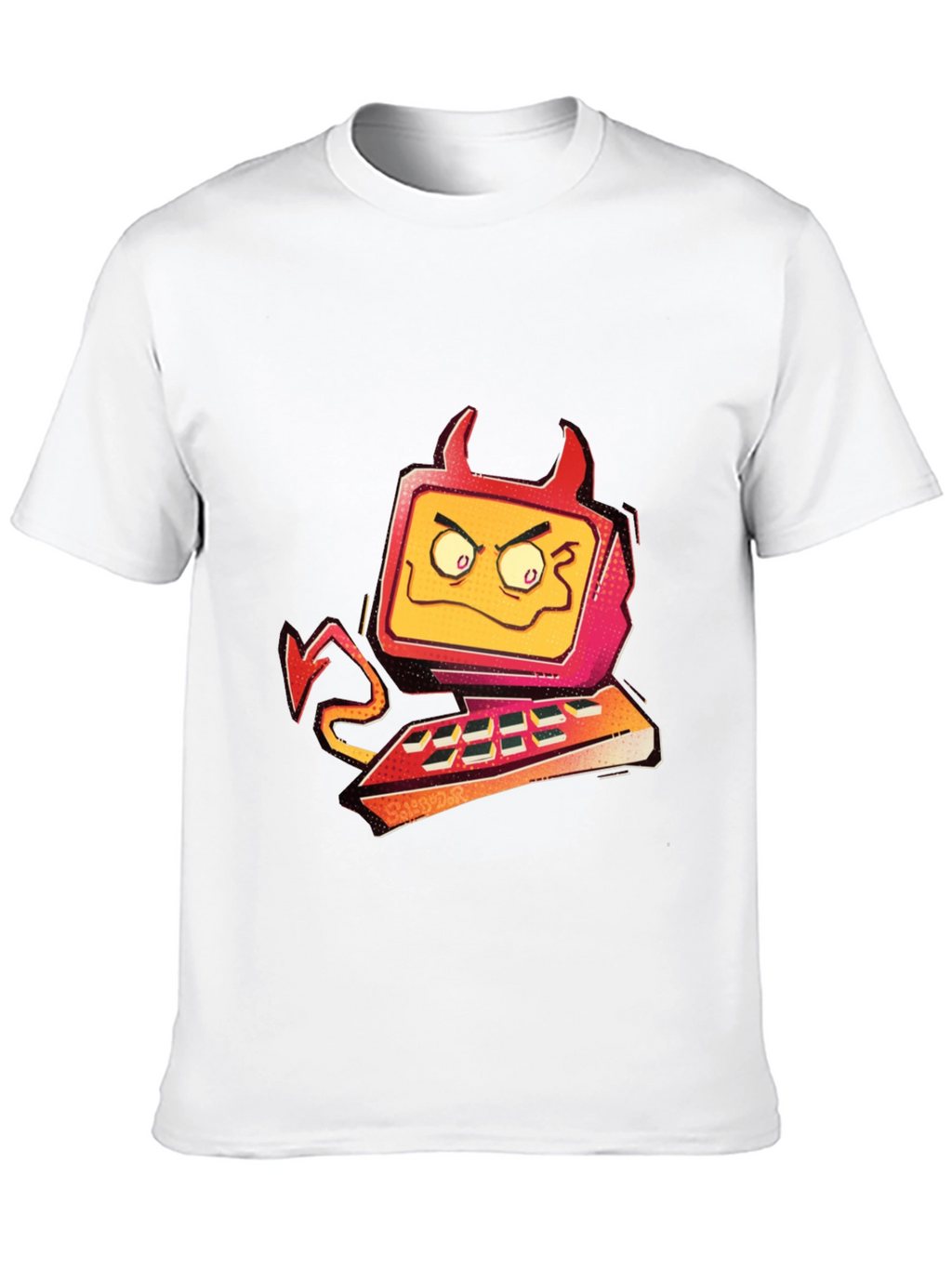 Devil Computer Graphic T-Shirt