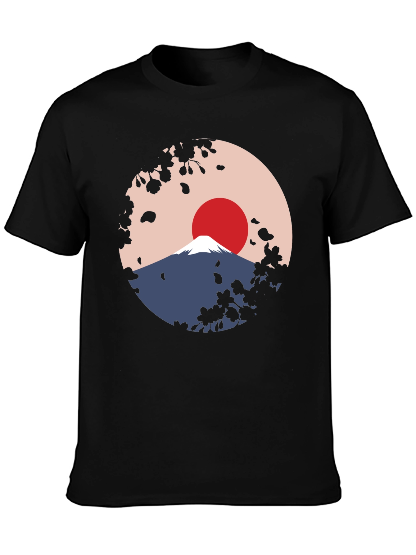 Mount Fuji Graphic T-Shirt - Black