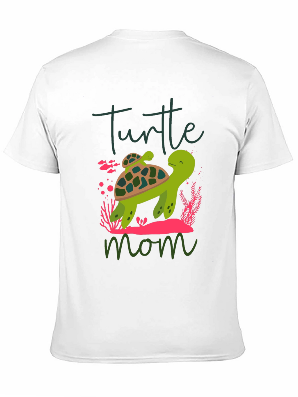 Turtle Mom Graphic T-Shirt Cute Animal Tee