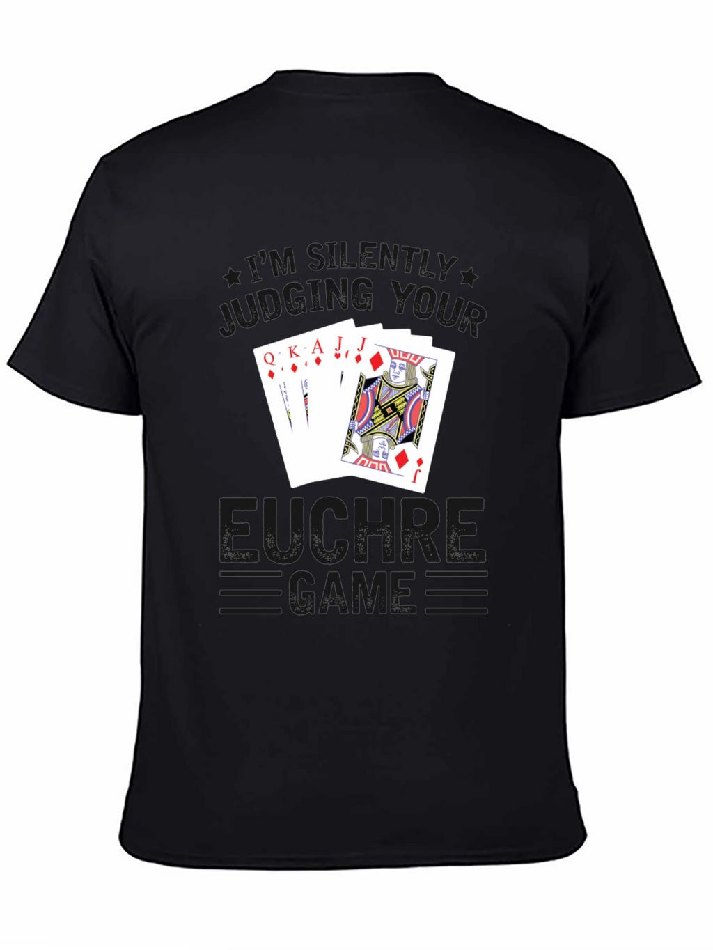 Euchre Game T-Shirt - Black
