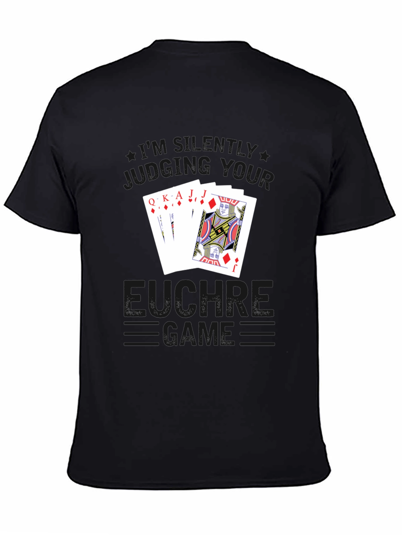 Euchre Game T-Shirt - Black