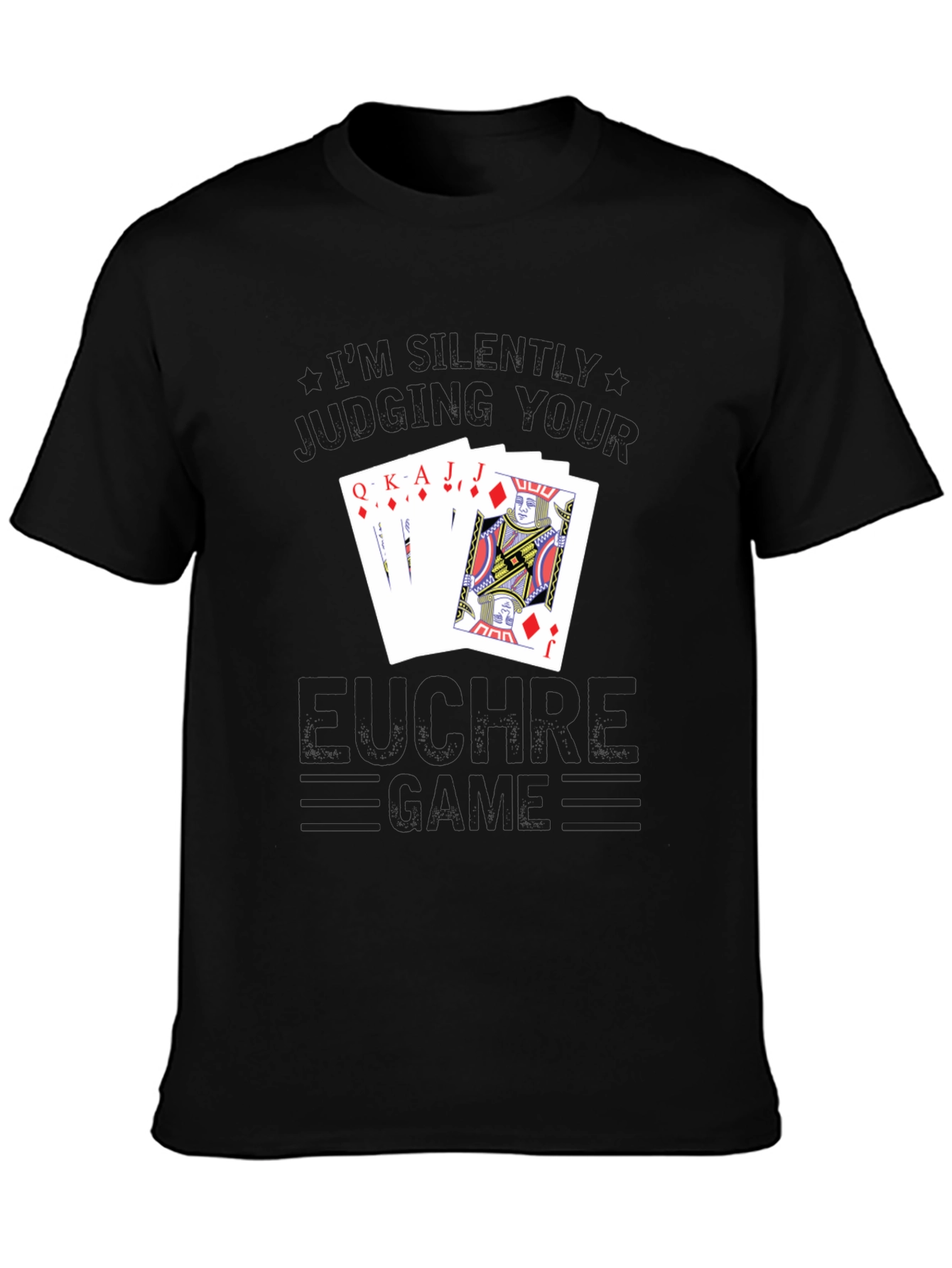 Euchre Game T-Shirt - Black