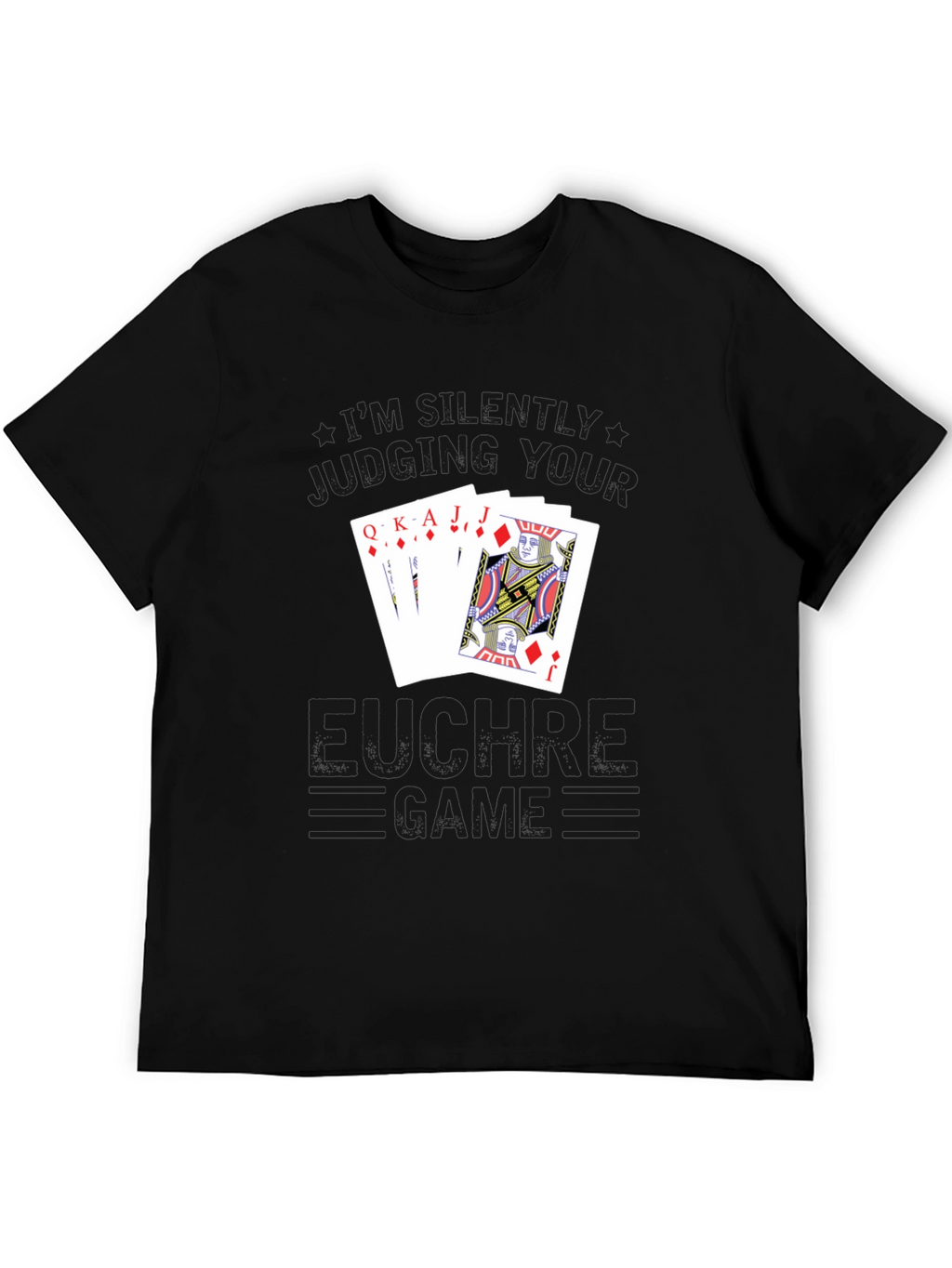 Euchre Game T-Shirt - Black