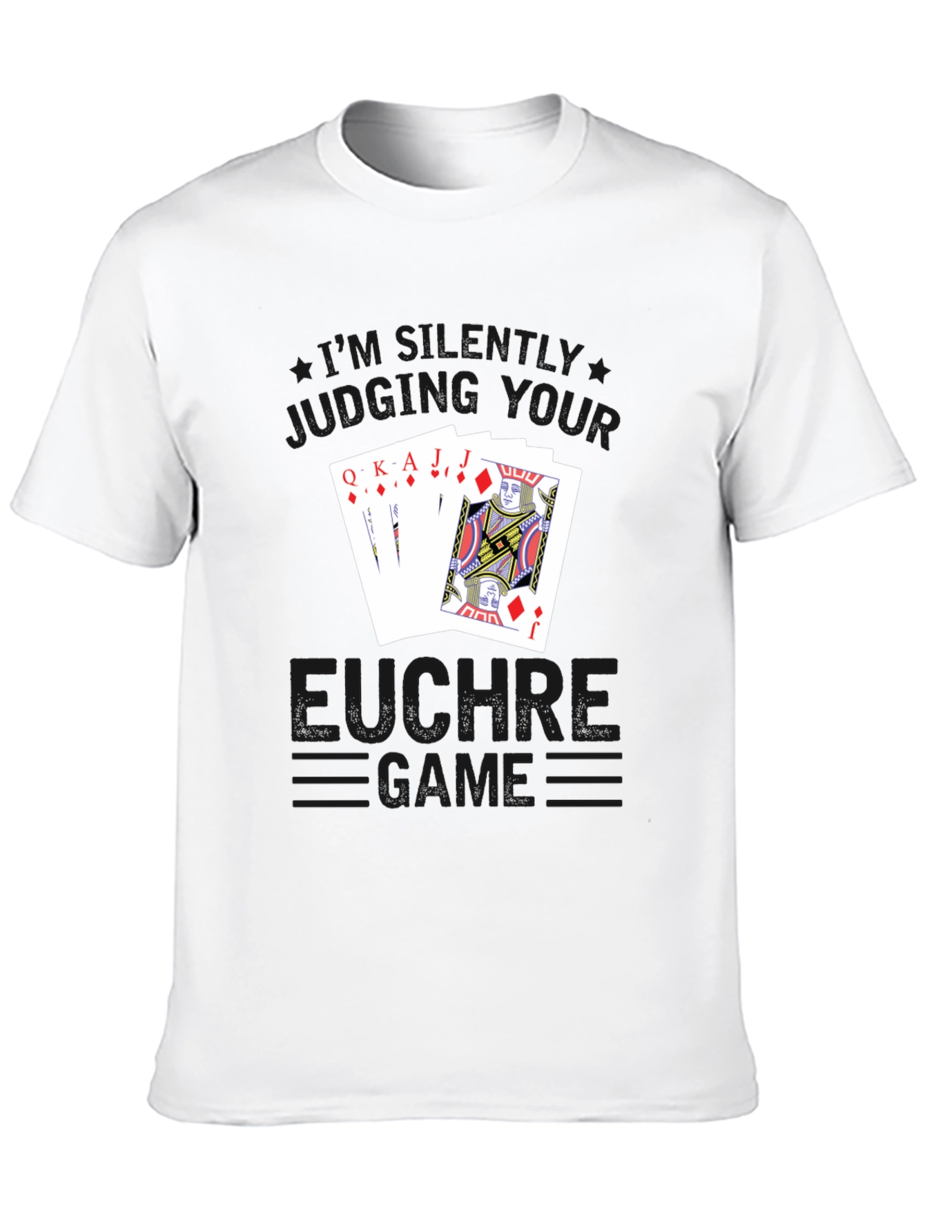 Euchre Game T-Shirt - Black