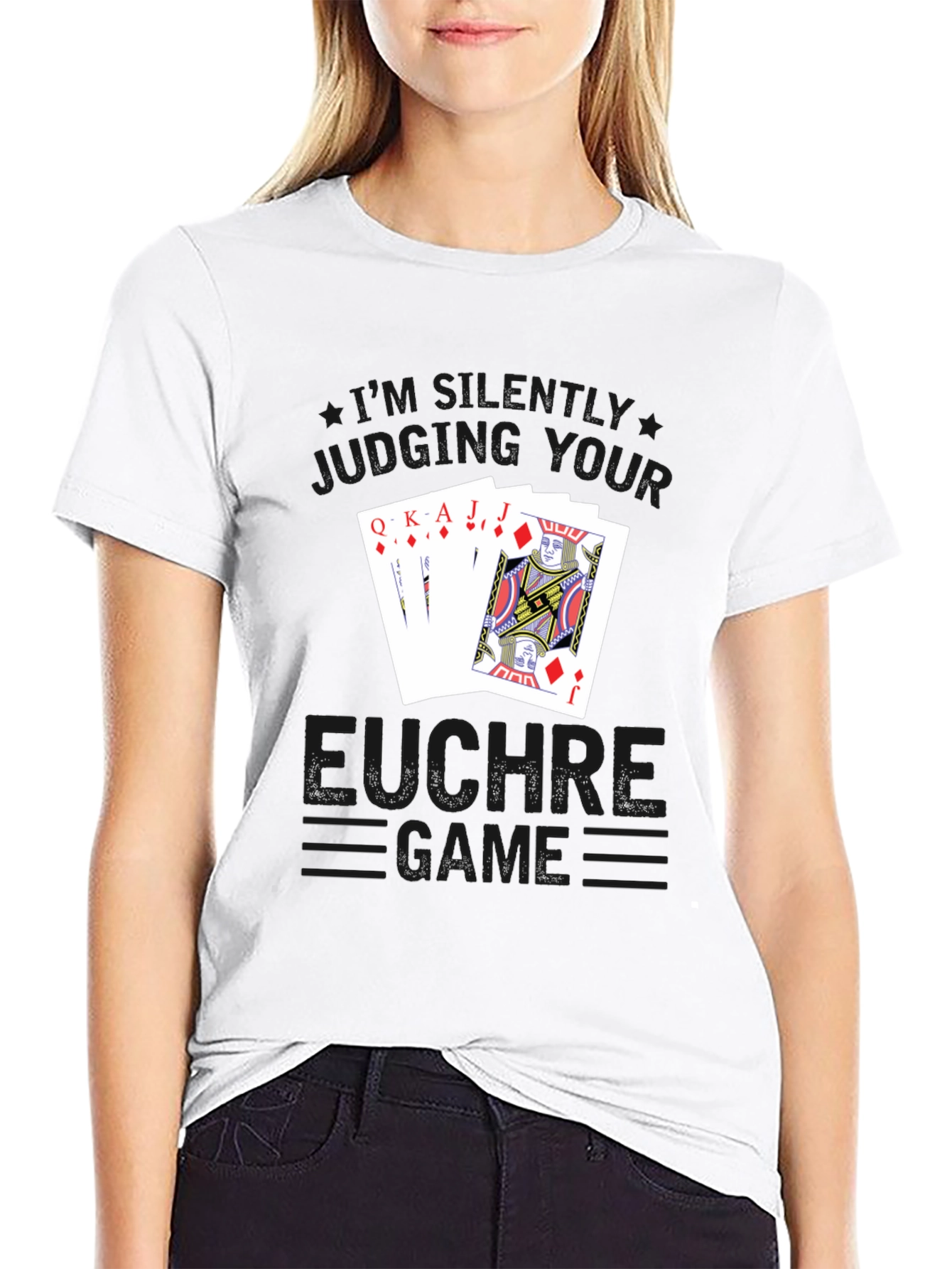 Euchre Game T-Shirt - Black