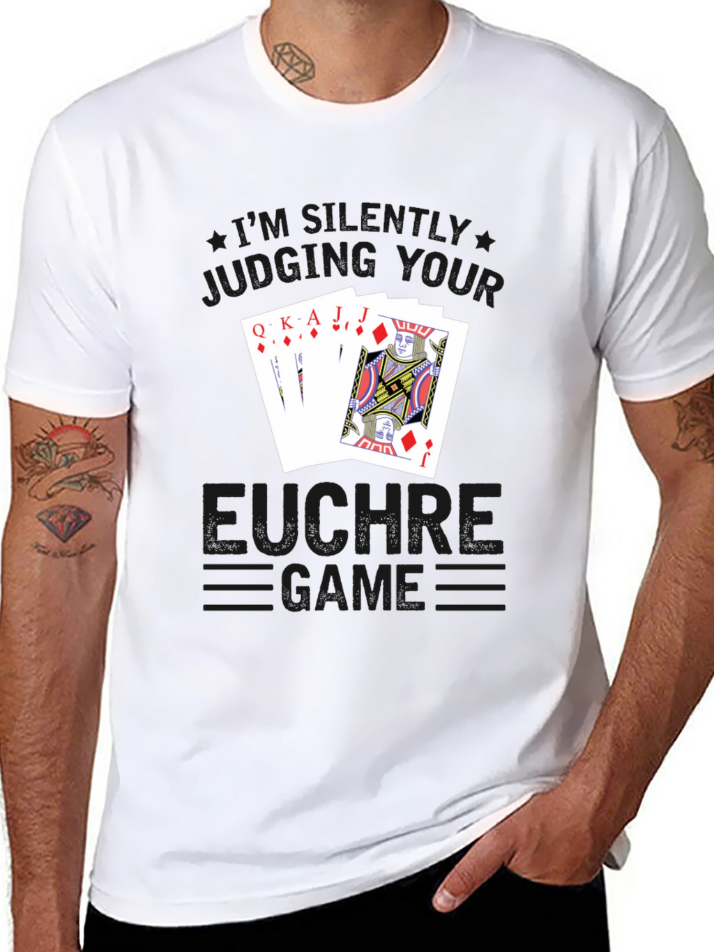 Euchre Game T-Shirt - Black
