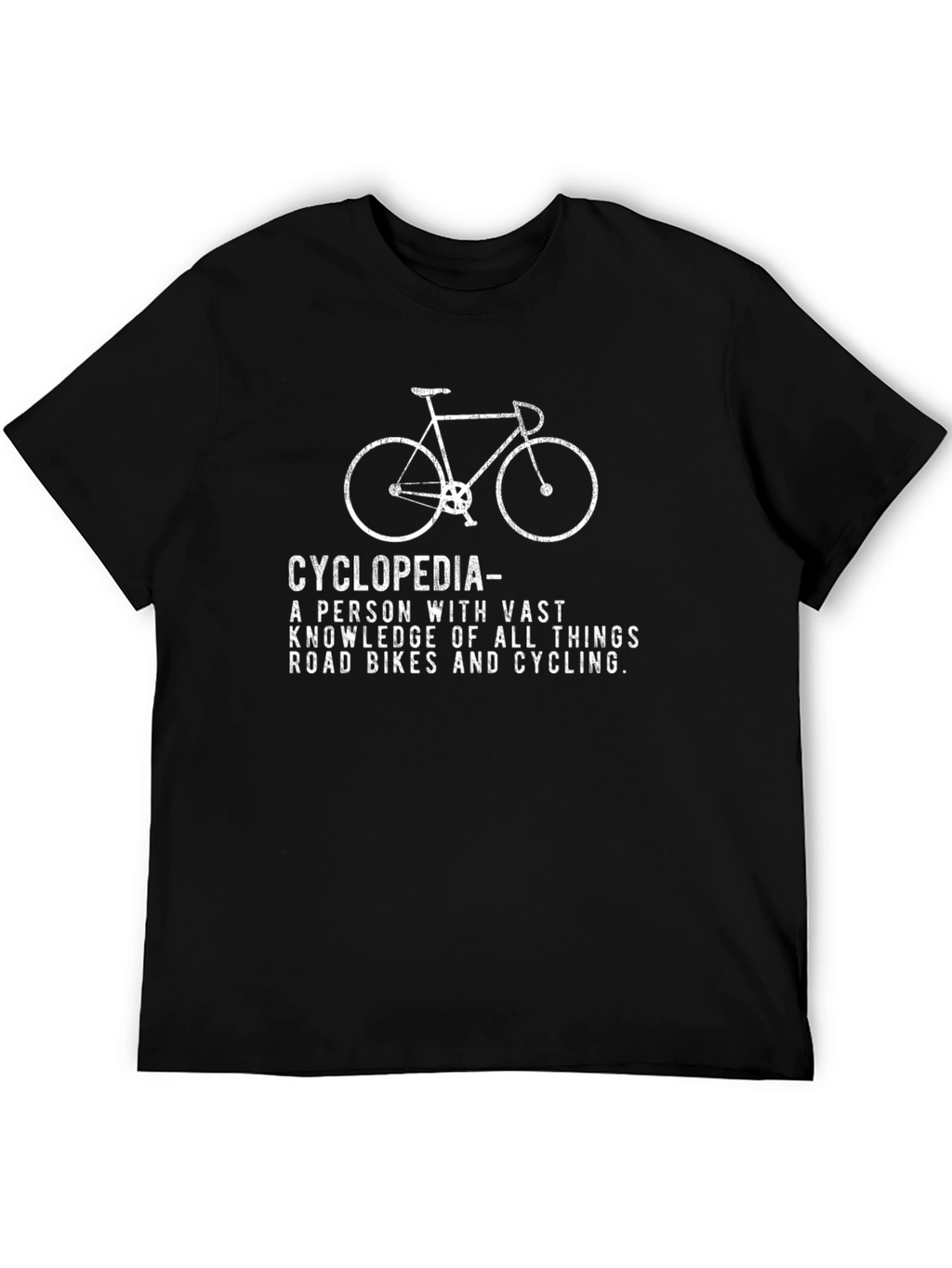 Cyclopedia Road Bike T-Shirt - Cycling Enthusiast Gift