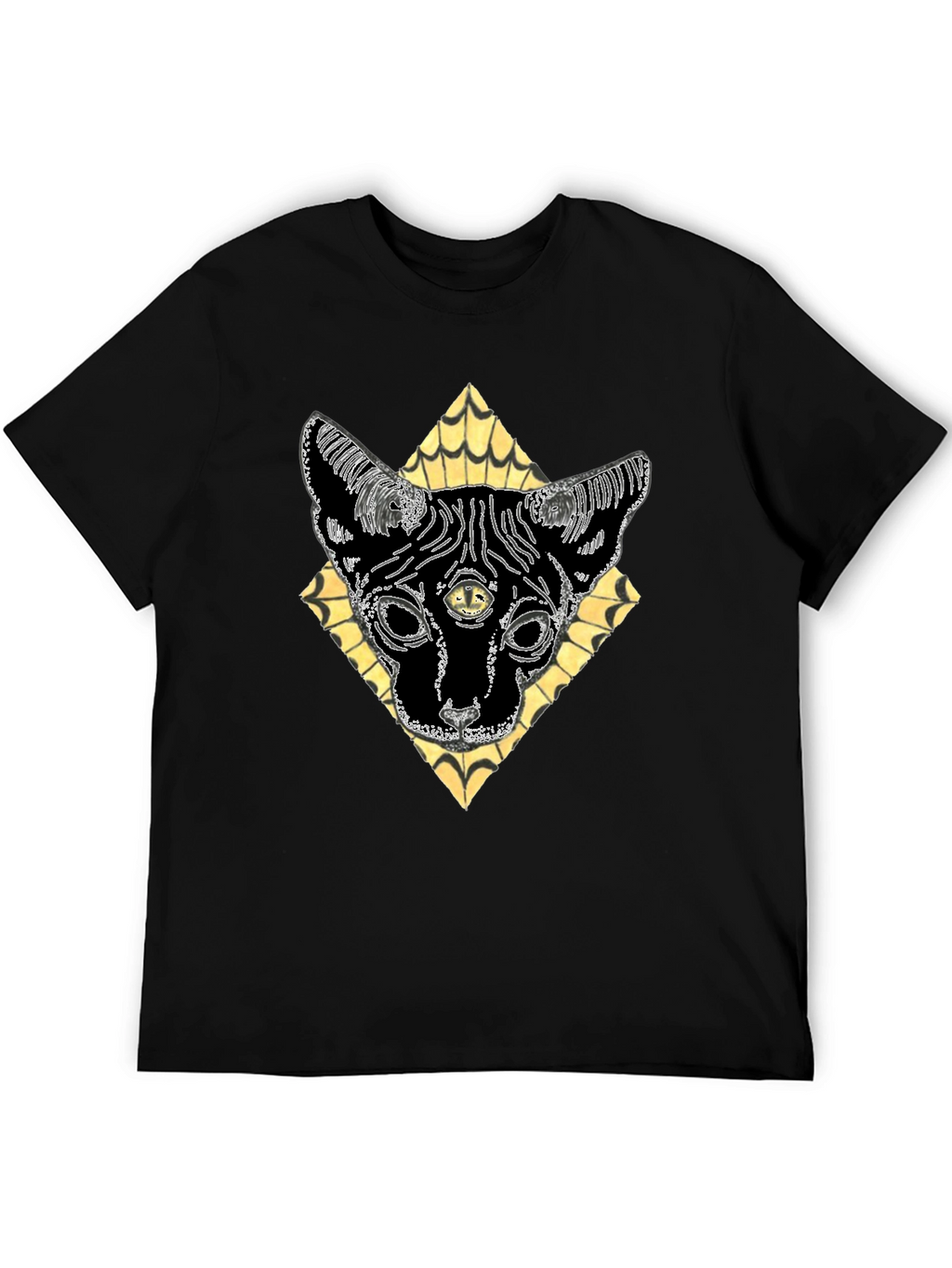 Mystic Cat T-Shirt - Third Eye Feline Design