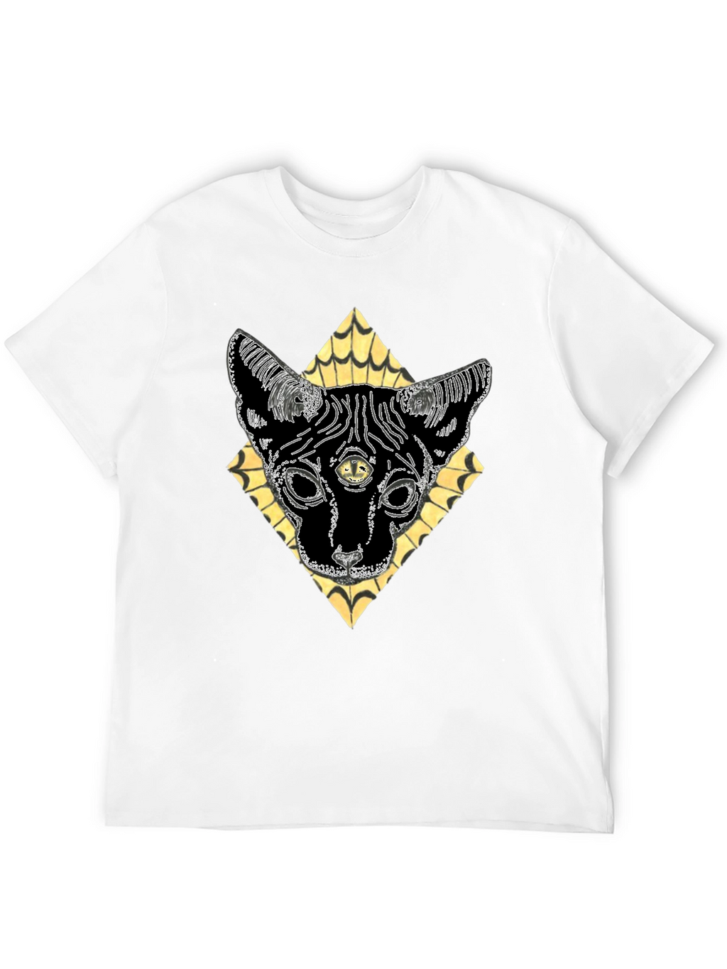 Mystic Cat T-Shirt - Third Eye Feline Design