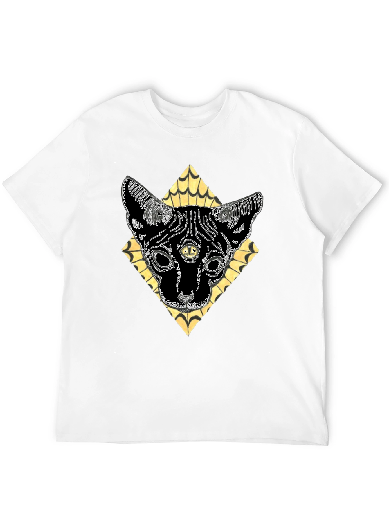 Mystic Cat T-Shirt - Third Eye Feline Design