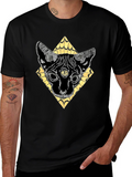 Mystic Cat T-Shirt - Third Eye Feline Design