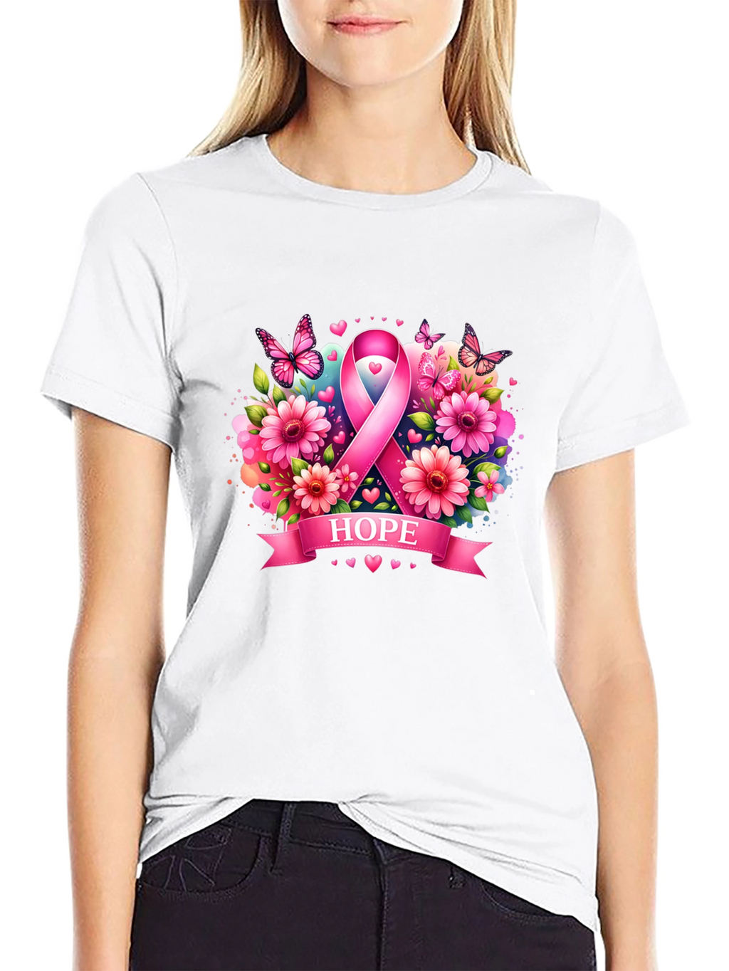 Hope Ribbon Graphic Tee