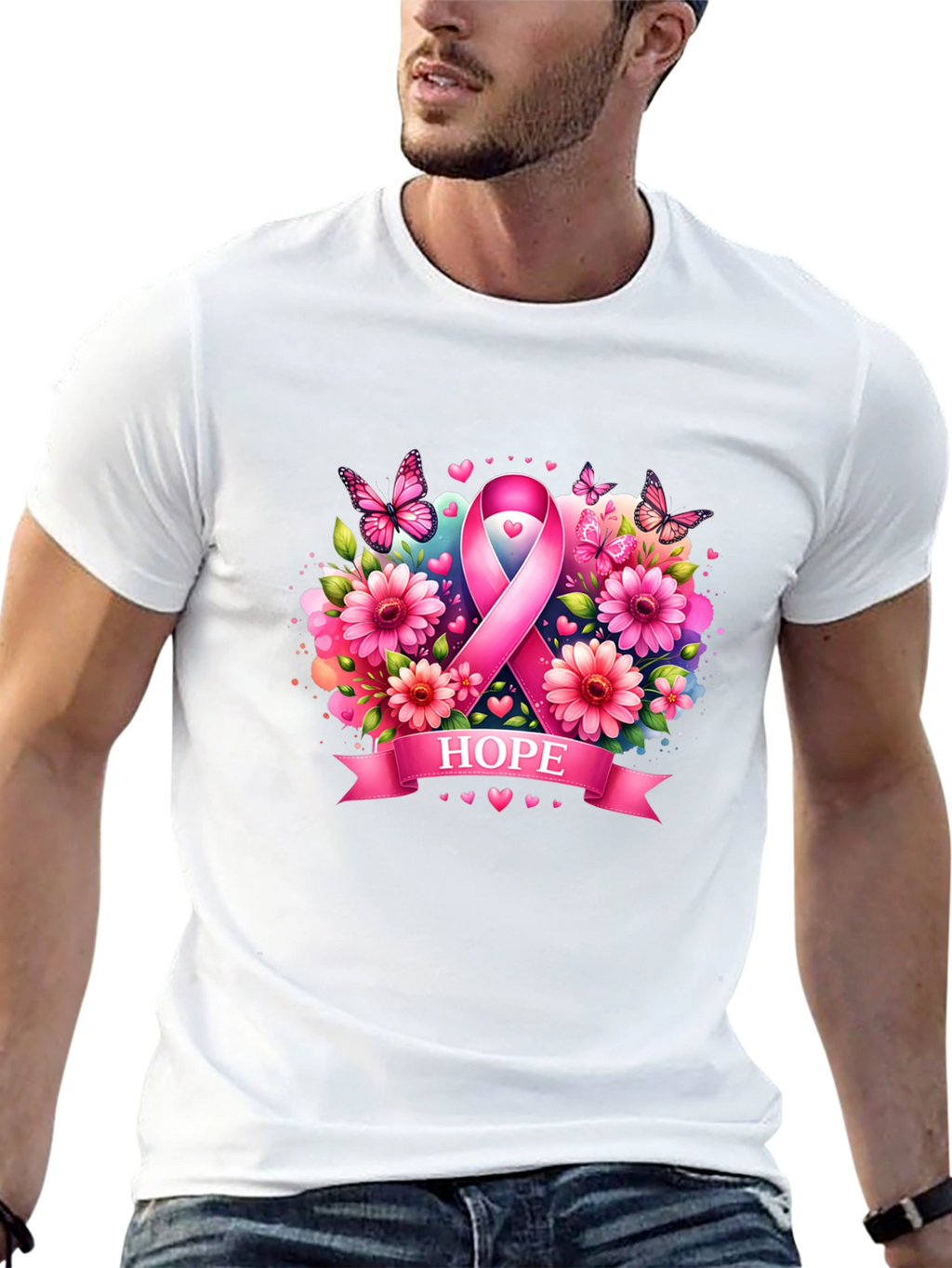 Hope Ribbon Graphic Tee