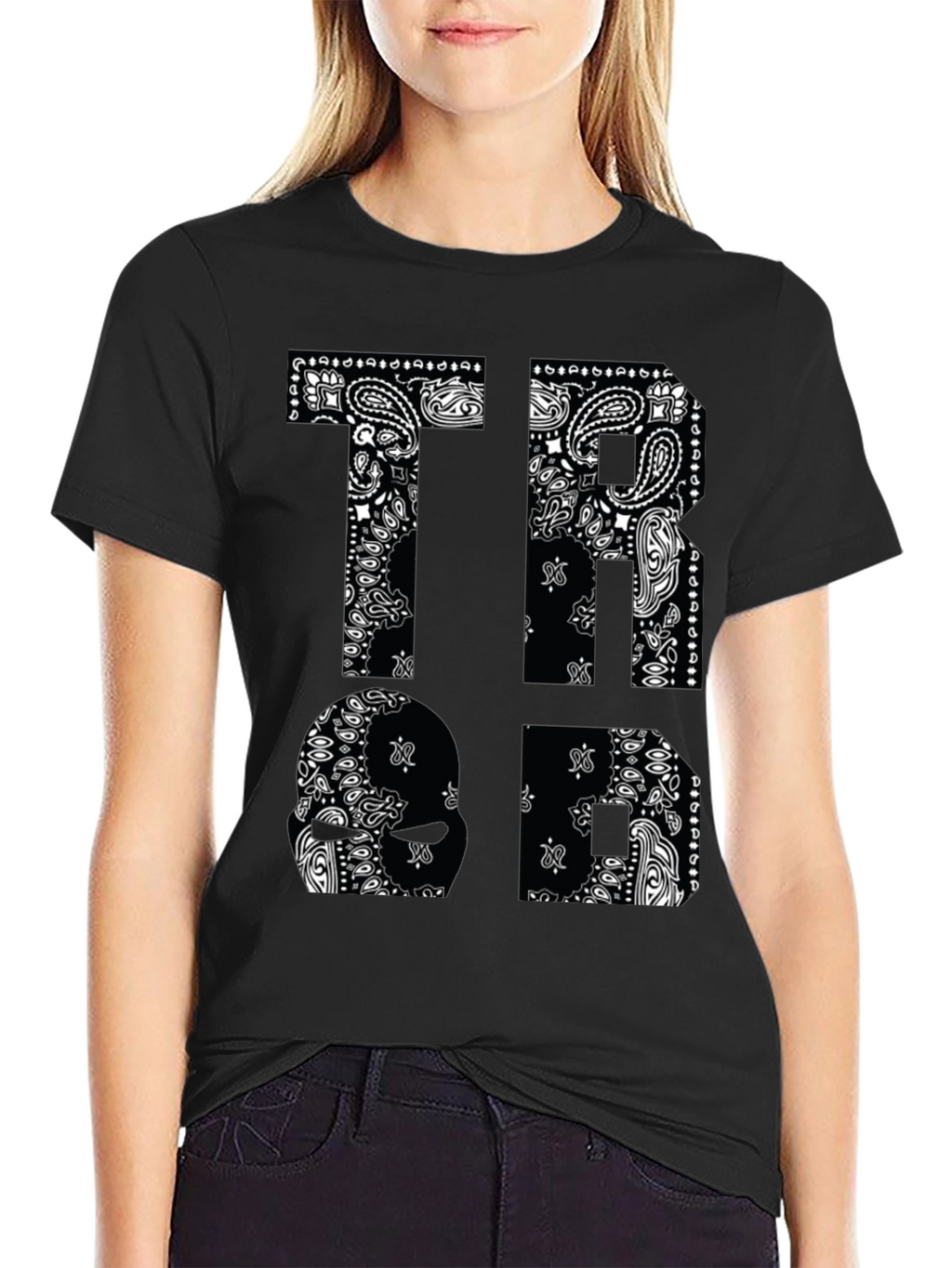 Bandana Print Graphic T-Shirt