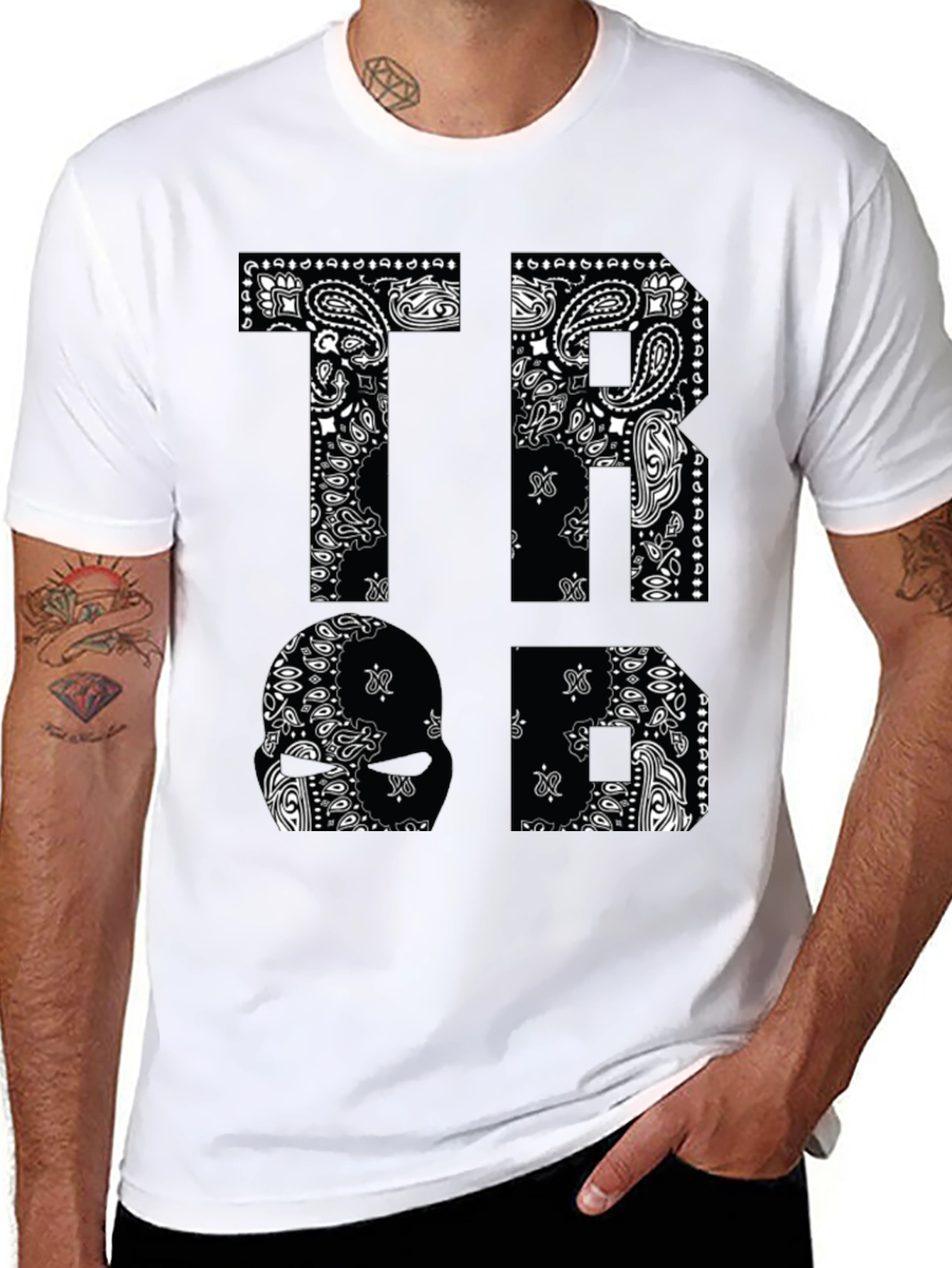 Bandana Print Graphic T-Shirt