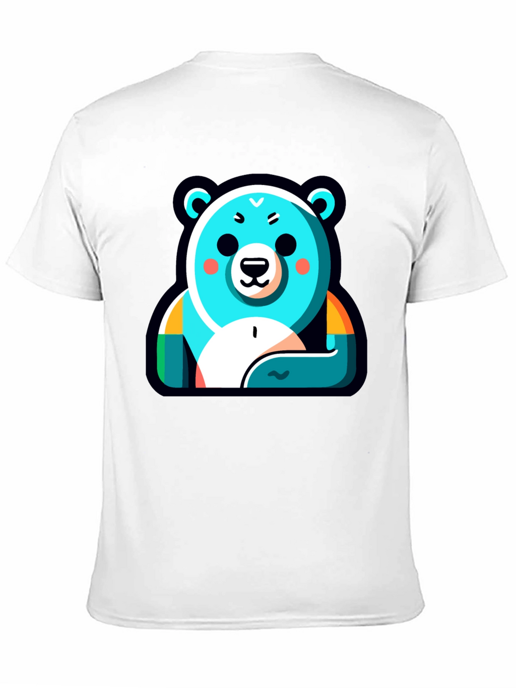 Cool Bear Graphic Tee - Black Cotton Blend