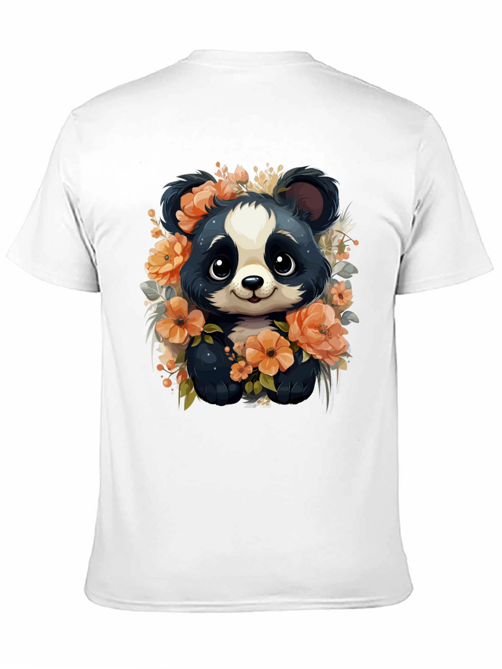 Panda Floral Graphic Tee - Stylish Animal Print