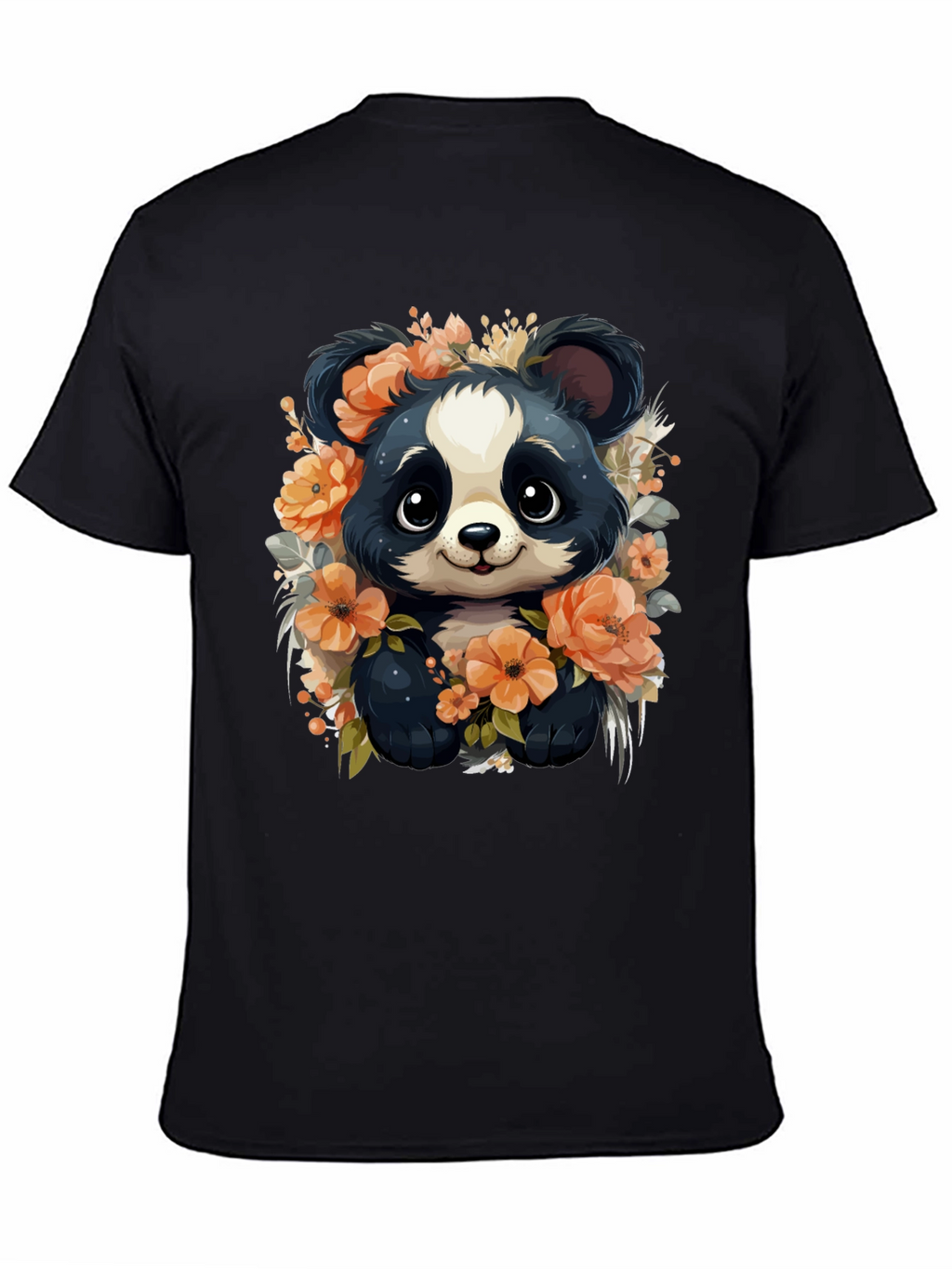 Panda Floral Graphic Tee - Stylish Animal Print