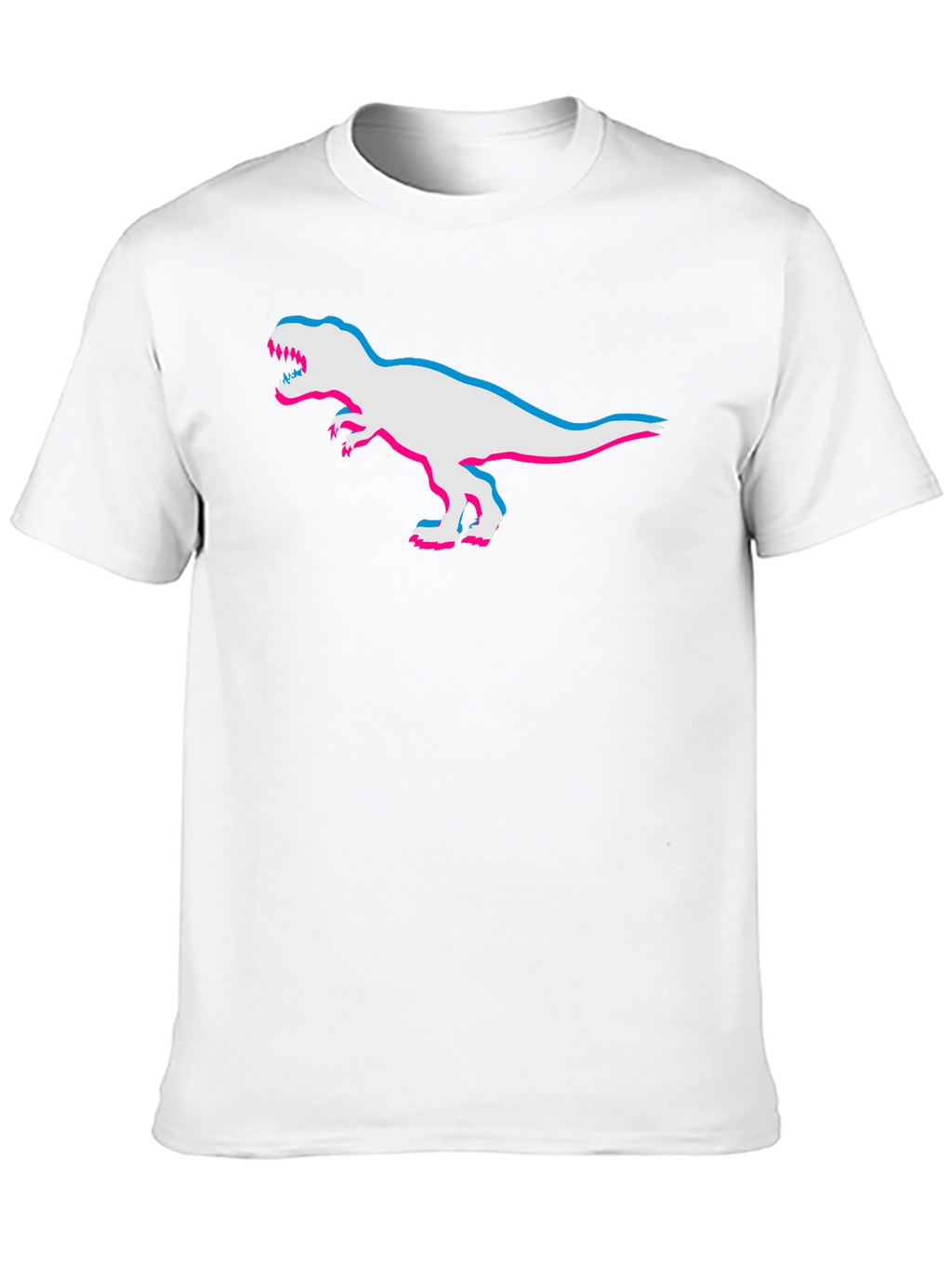 3D Dinosaur Graphic Tee - Cool Retro Style