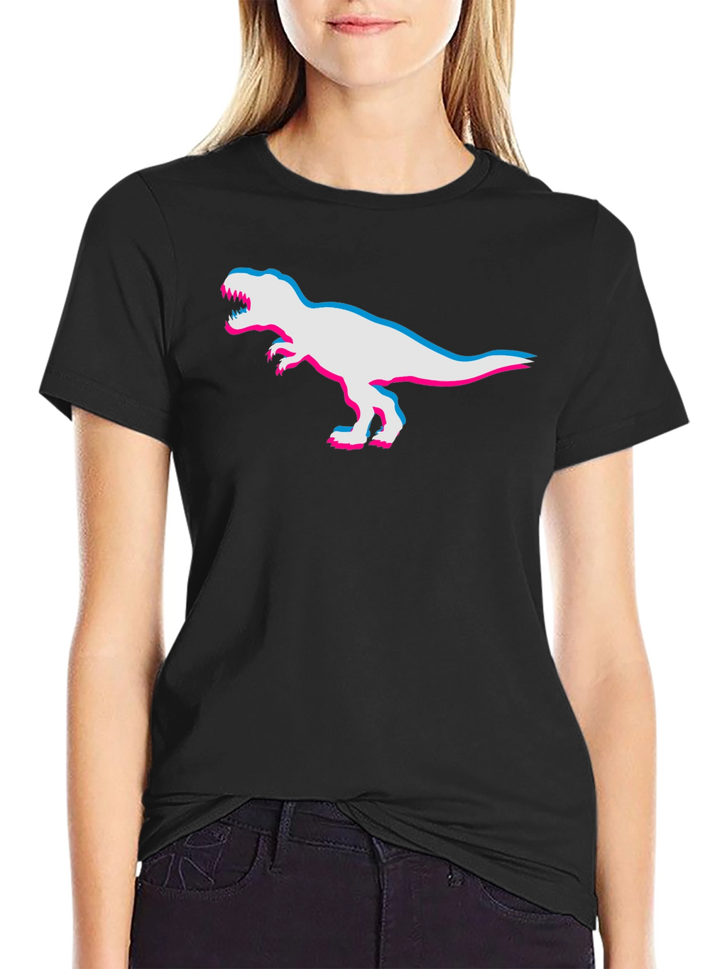 3D Dinosaur Graphic Tee - Cool Retro Style