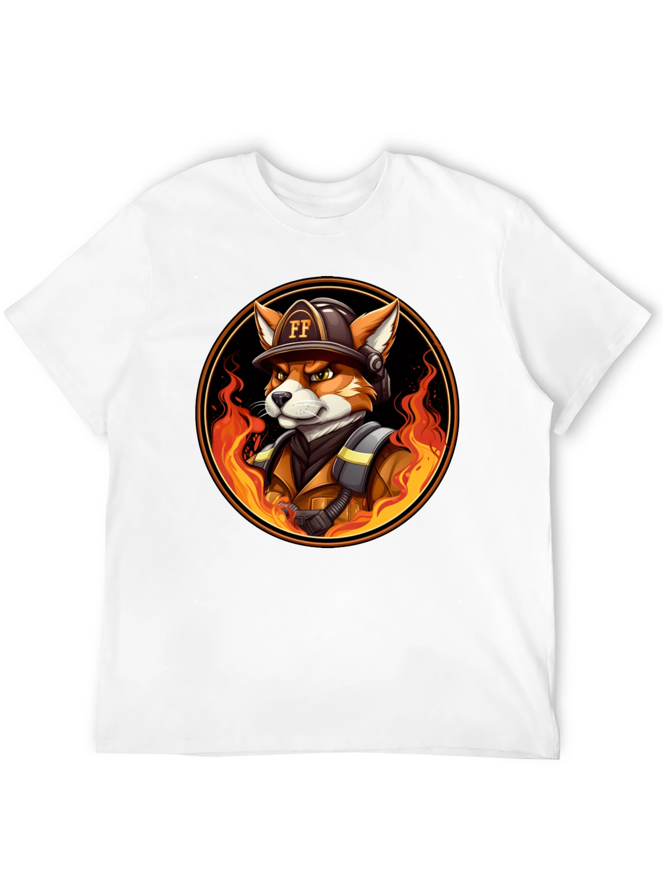 Fire Fox Cartoon T-Shirt