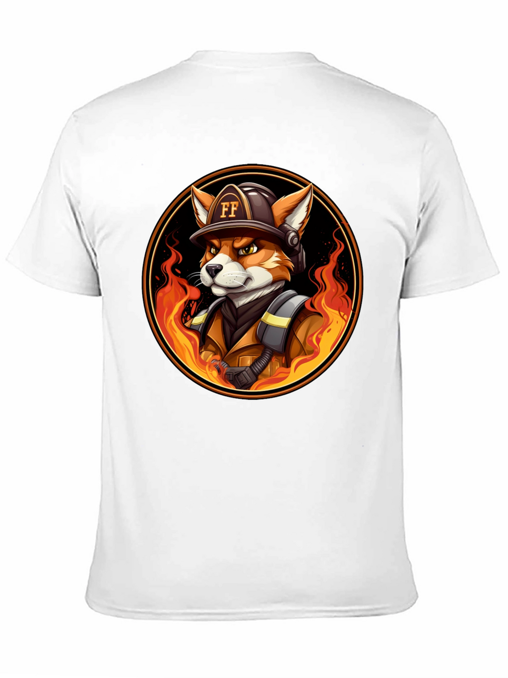 Fire Fox Cartoon T-Shirt