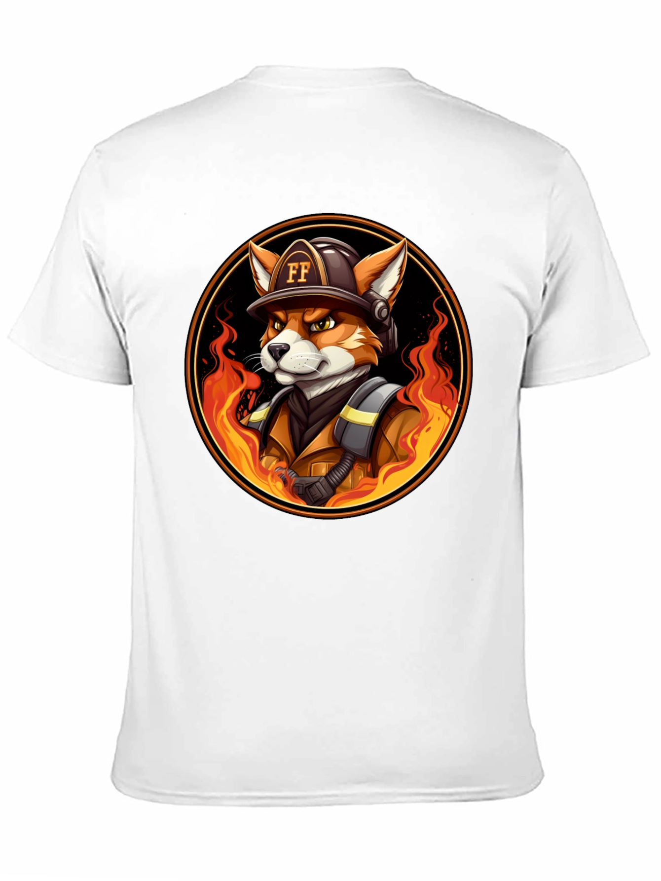 Fire Fox Cartoon T-Shirt