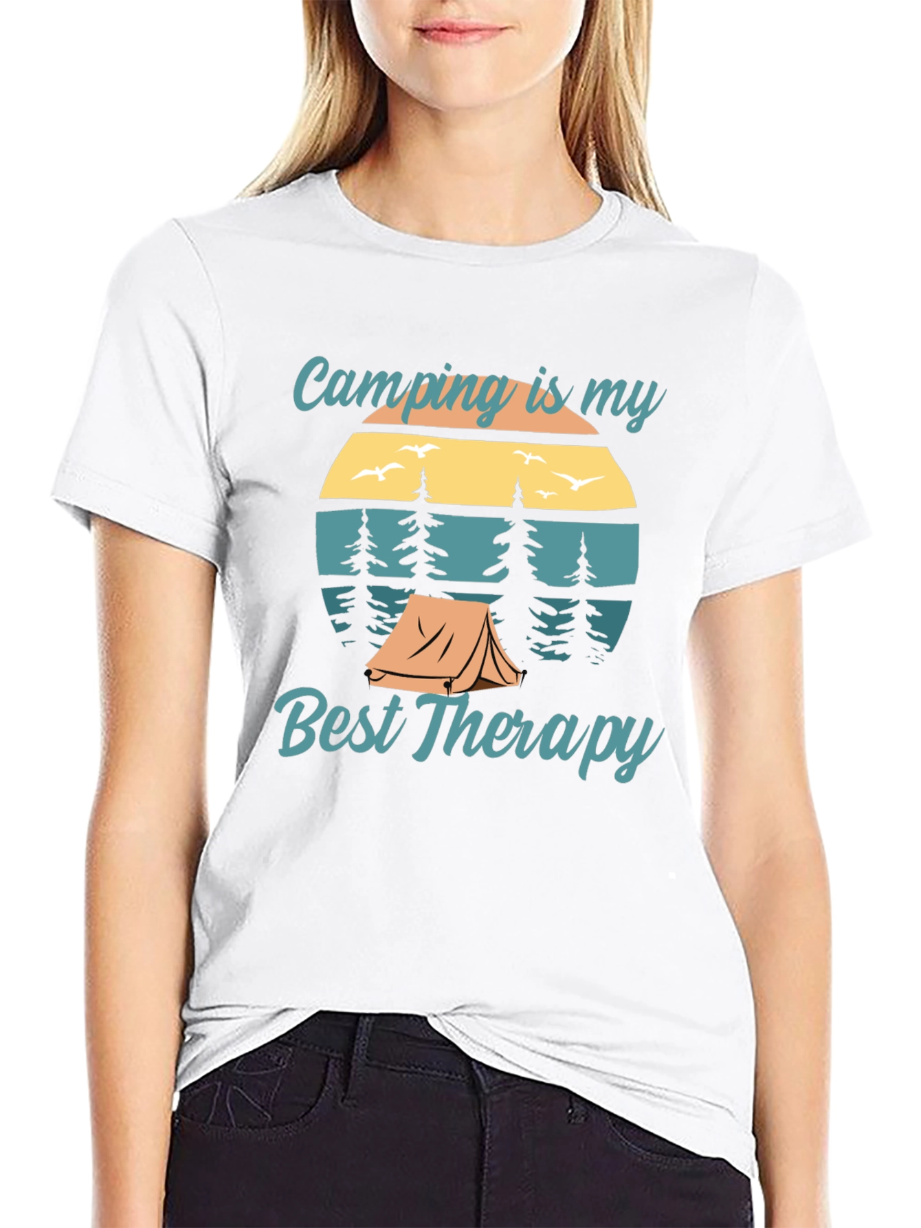 Camping is My Best Therapy Graphic Tee