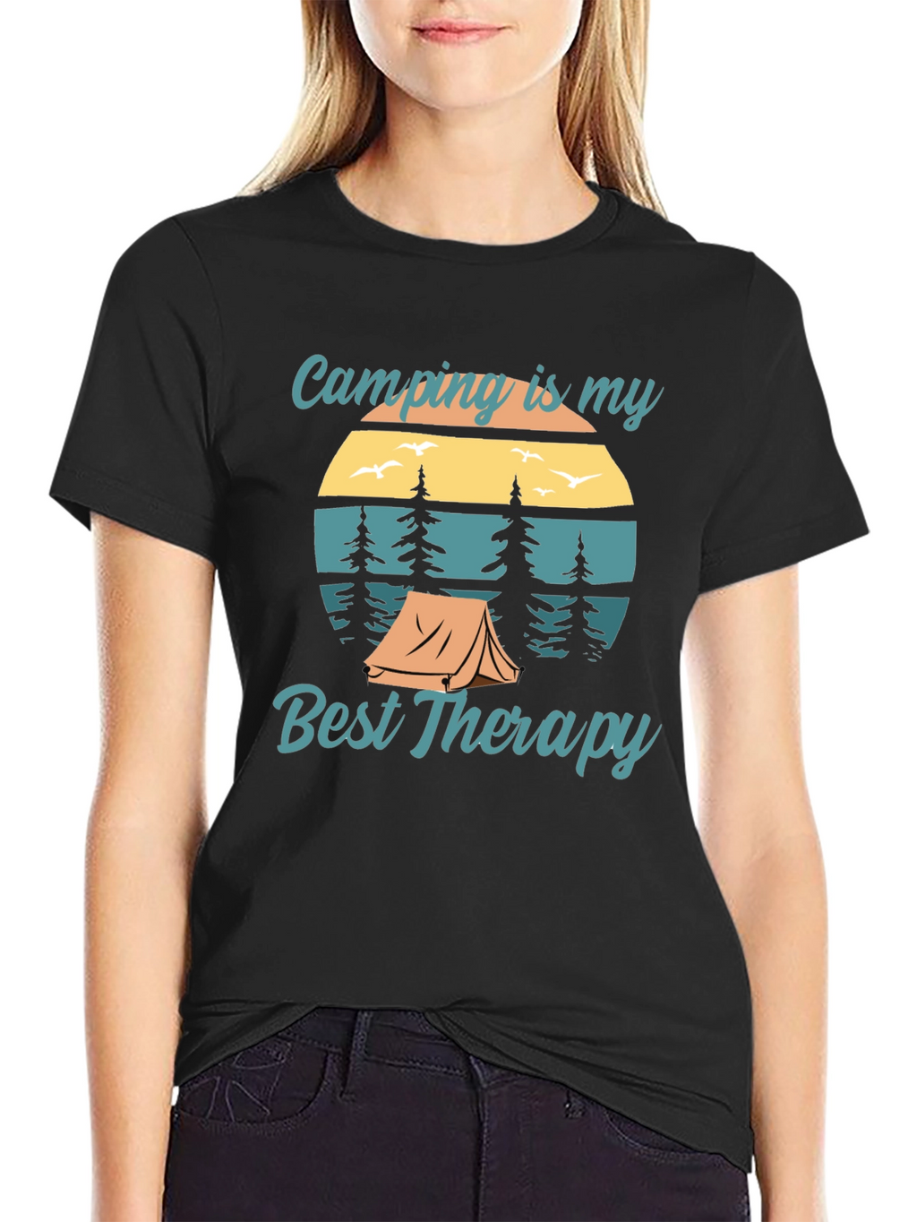 Camping is My Best Therapy Graphic Tee