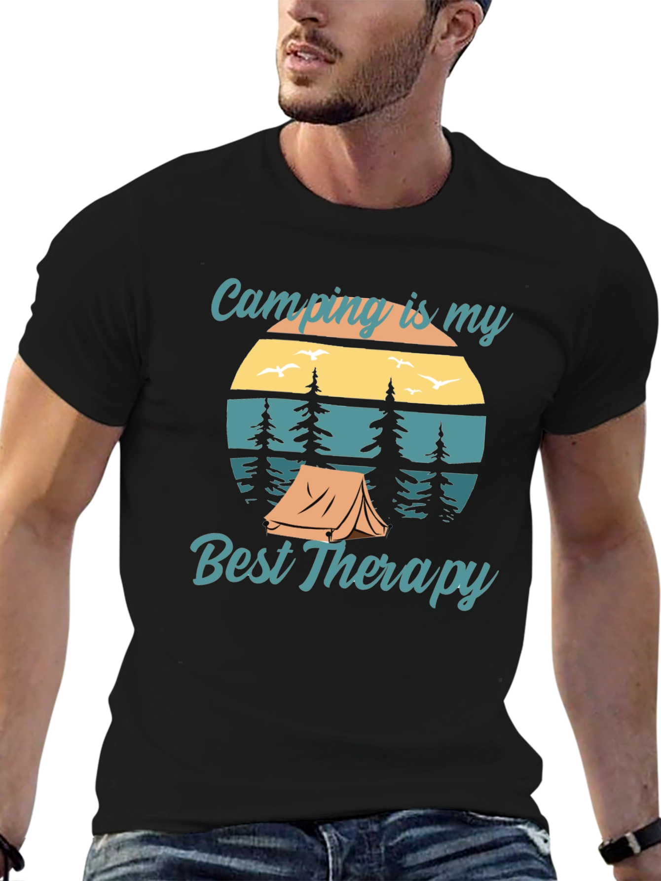 Camping is My Best Therapy Graphic Tee