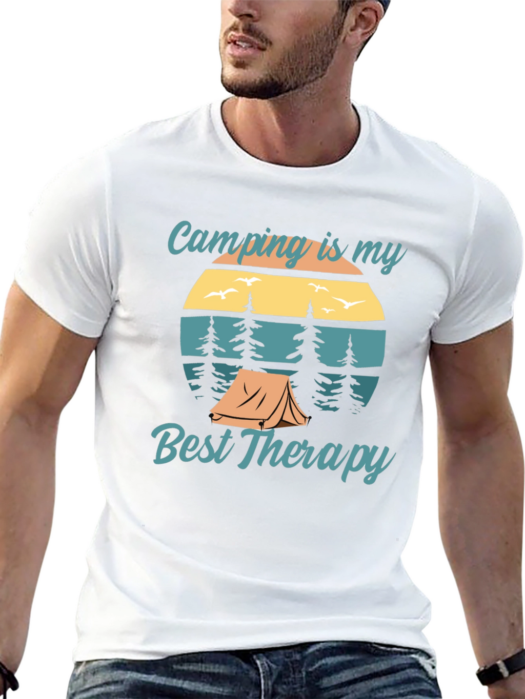 Camping is My Best Therapy Graphic Tee