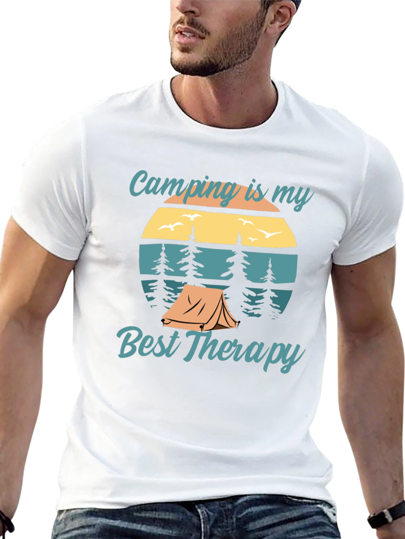Camping is My Best Therapy Graphic Tee