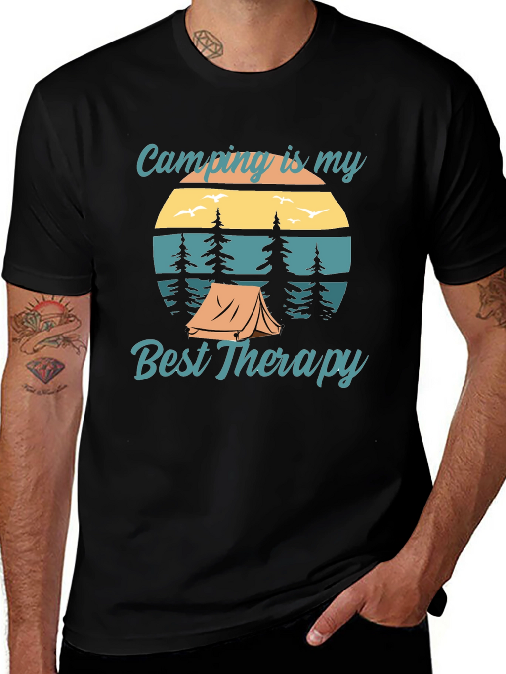 Camping is My Best Therapy Graphic Tee